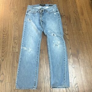 Lucky Brand Riley Light Blue Distressed Jeans